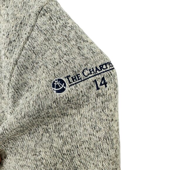 LL Bean Full Zip Fleece Sweater Jacket Slightly Fitted Mens Size XL Reg Gray EUC - Picture 5 of 8